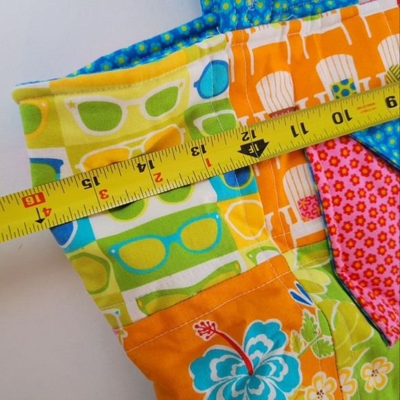 π Funky, colorful patchwork handmade bag - Picture 3 of 8